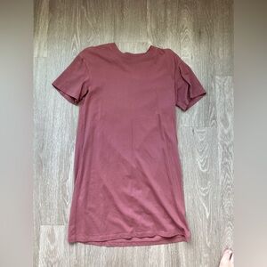 Madewell cotton t shirt dress - dusty rose size S